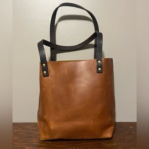 Portland Genuine Leather Brown Shoulder Bag